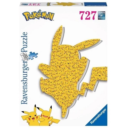 Pokemon Puslespil - Shaped Pikachu - 727 brikker